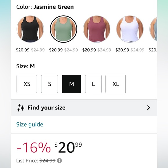 NWT THE GYM PEOPLE Racerback Workout Tank - Picture 3 of 15